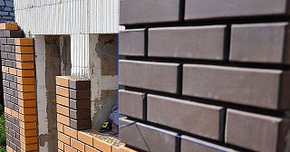 Фасады домов из кирпича в Ишимбае: качественная кладка от 1150 рублей
